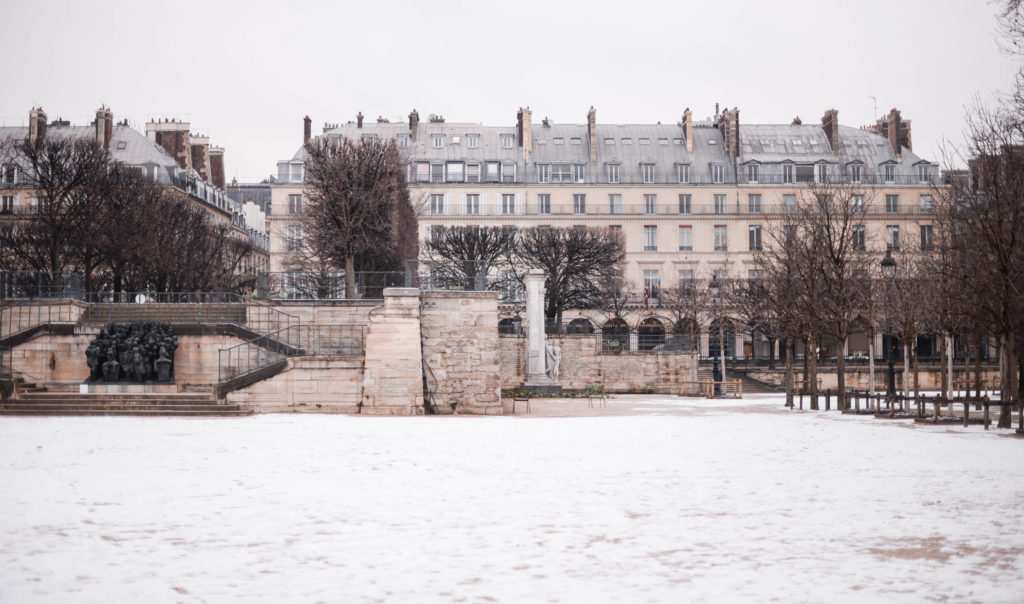 Paris sous (quelques) flocons de neige